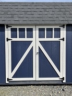Lofted Storage Shed | Door Styles | Heritage | Heritage Portable 